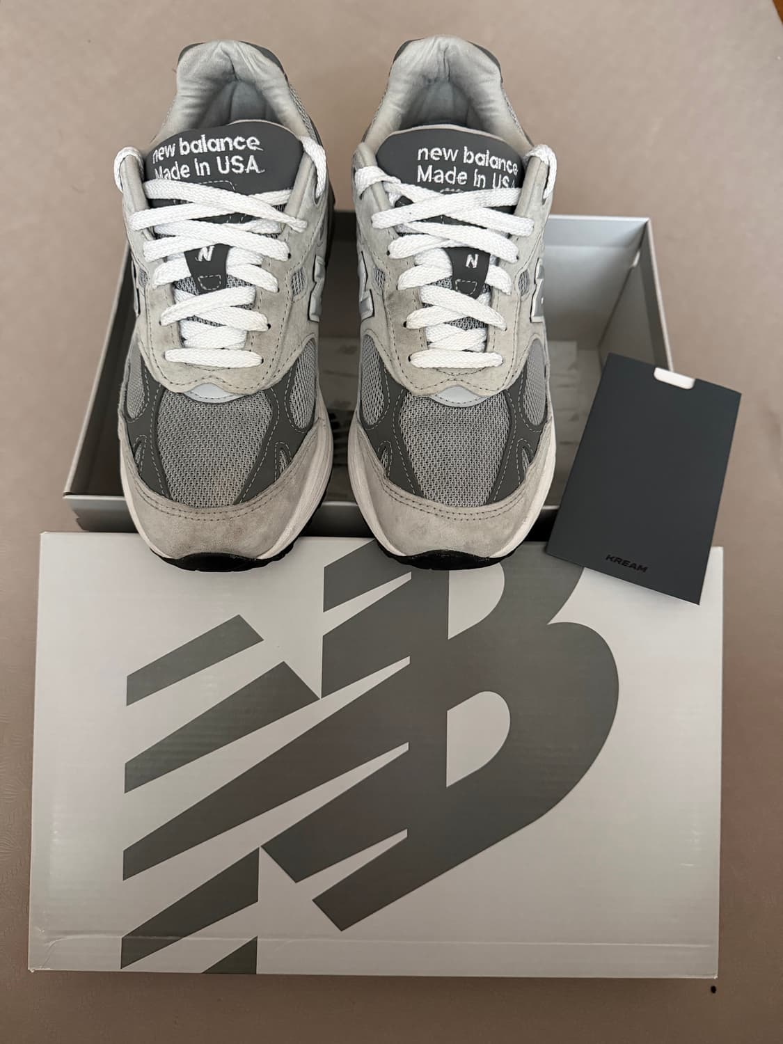 뉴발란스 993 메이드 인 USA 그레이 - D 스탠다드 255 상품이미지1