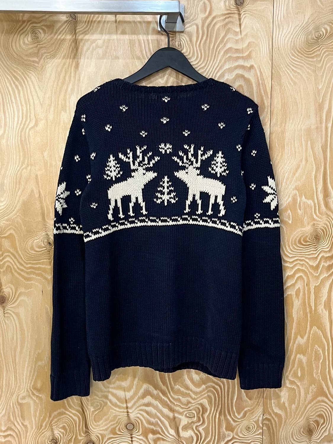 폴로 랄프로렌 노르딕 스노우 플레이크 디어 니트 상품이미지4