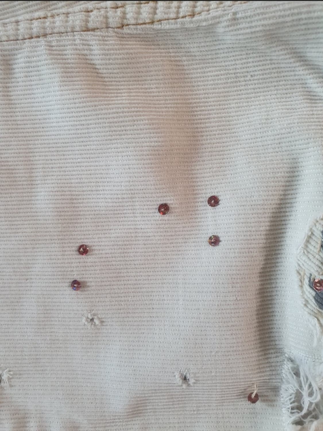 프리피플 자수 코듀로이 데미지 면바지 상품이미지5