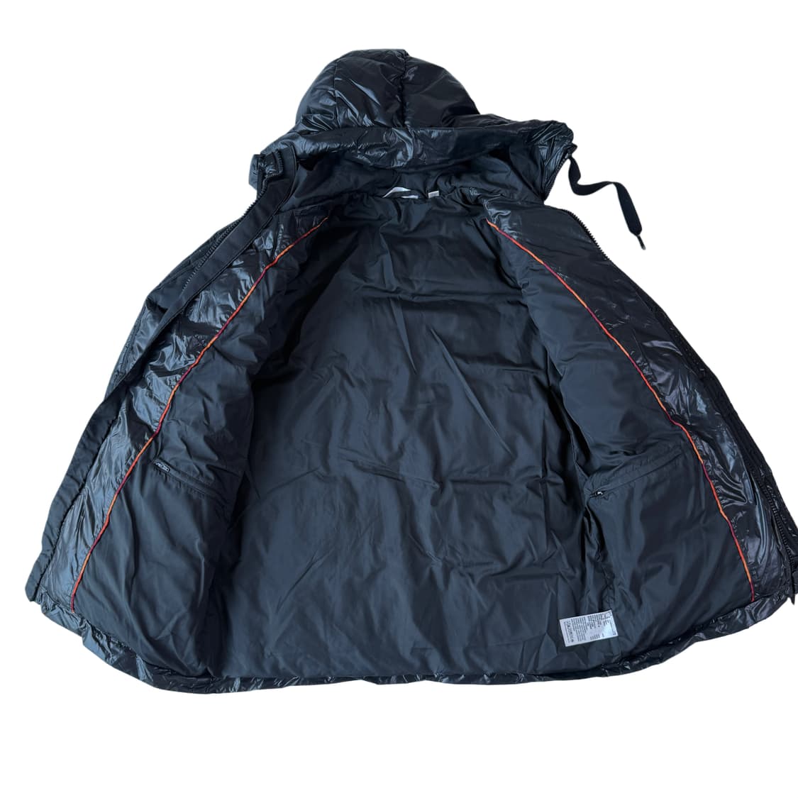 아디다스 구스다운 블랙 삼선 패딩 M 상품이미지5