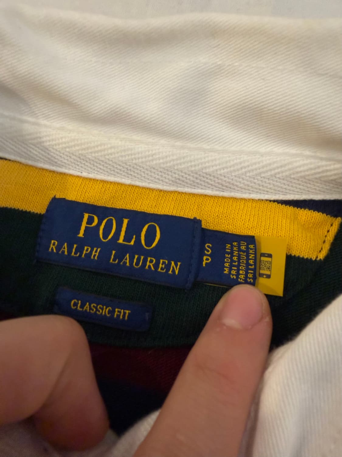 폴로 랄프로렌 최신형 스트라이프 럭비 롱슬리브 카라티 상품이미지6