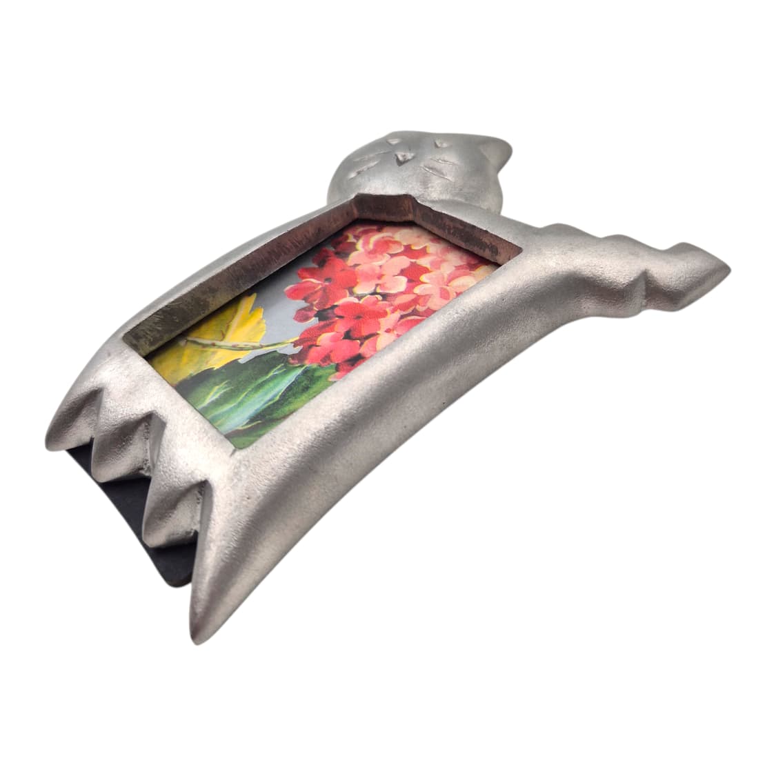 90s 미국 실버 못난이 고양이 탁상 액자 상품이미지5