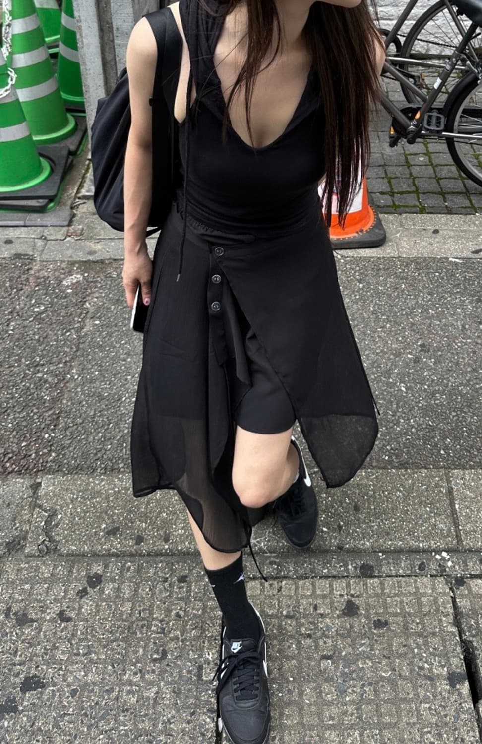 우화(Woohwa) VEIL WRAP SKIRT 상품이미지1