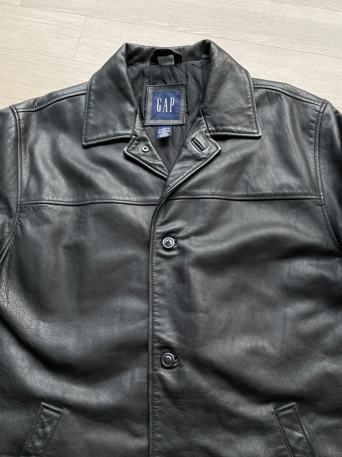 90s 올드갭 레더 카코트 gap carcoat 상품이미지5