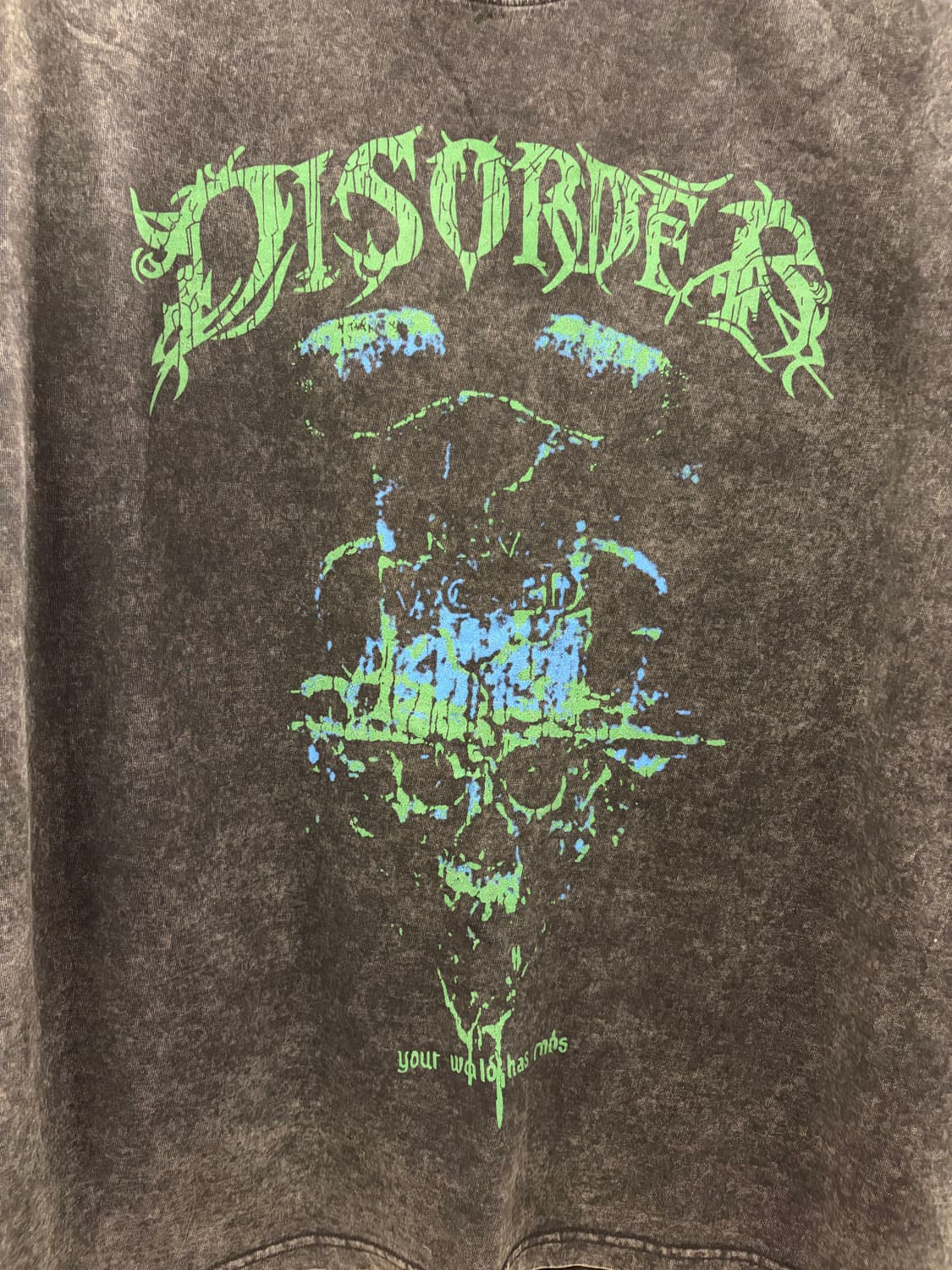 디스오더 스케이트보드 프린팅 반팔티 M 상품이미지3