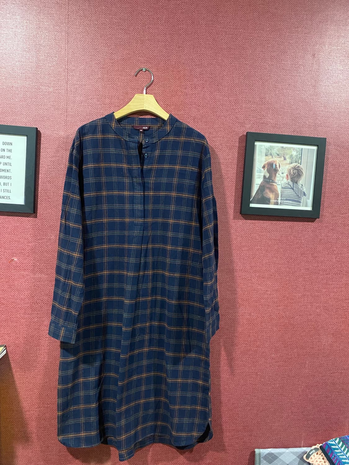 JAJU 자주 체크 원피스 90 상품이미지1