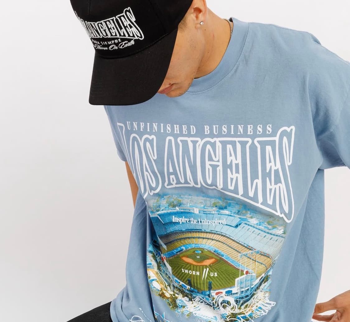 SWORN TO US 로스 엔젤레스 스냅백 블랙 상품이미지3