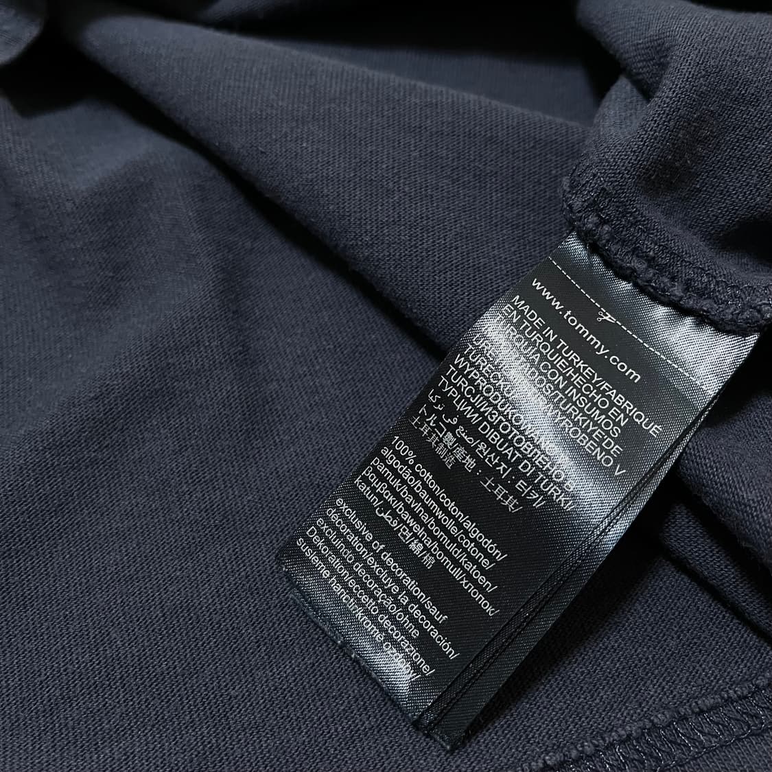 타미힐피거 진스 빅로고 코튼 라운드넥 롱슬리브 XL/105 상품이미지8