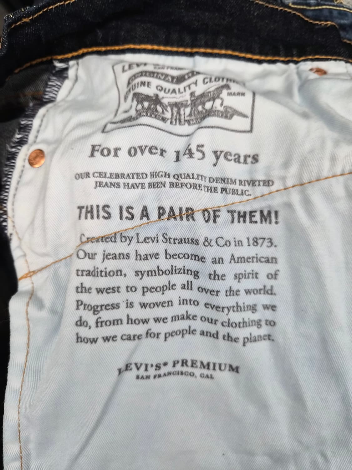 34) 리바이스 프리미엄 502 빅E 데님 팝니다 상품이미지5