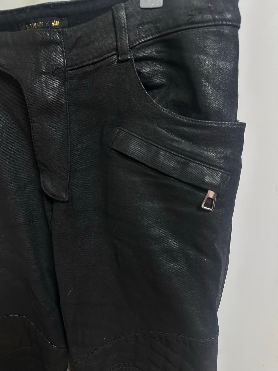 Balmain X H&M 가죽 팬츠 상품이미지5