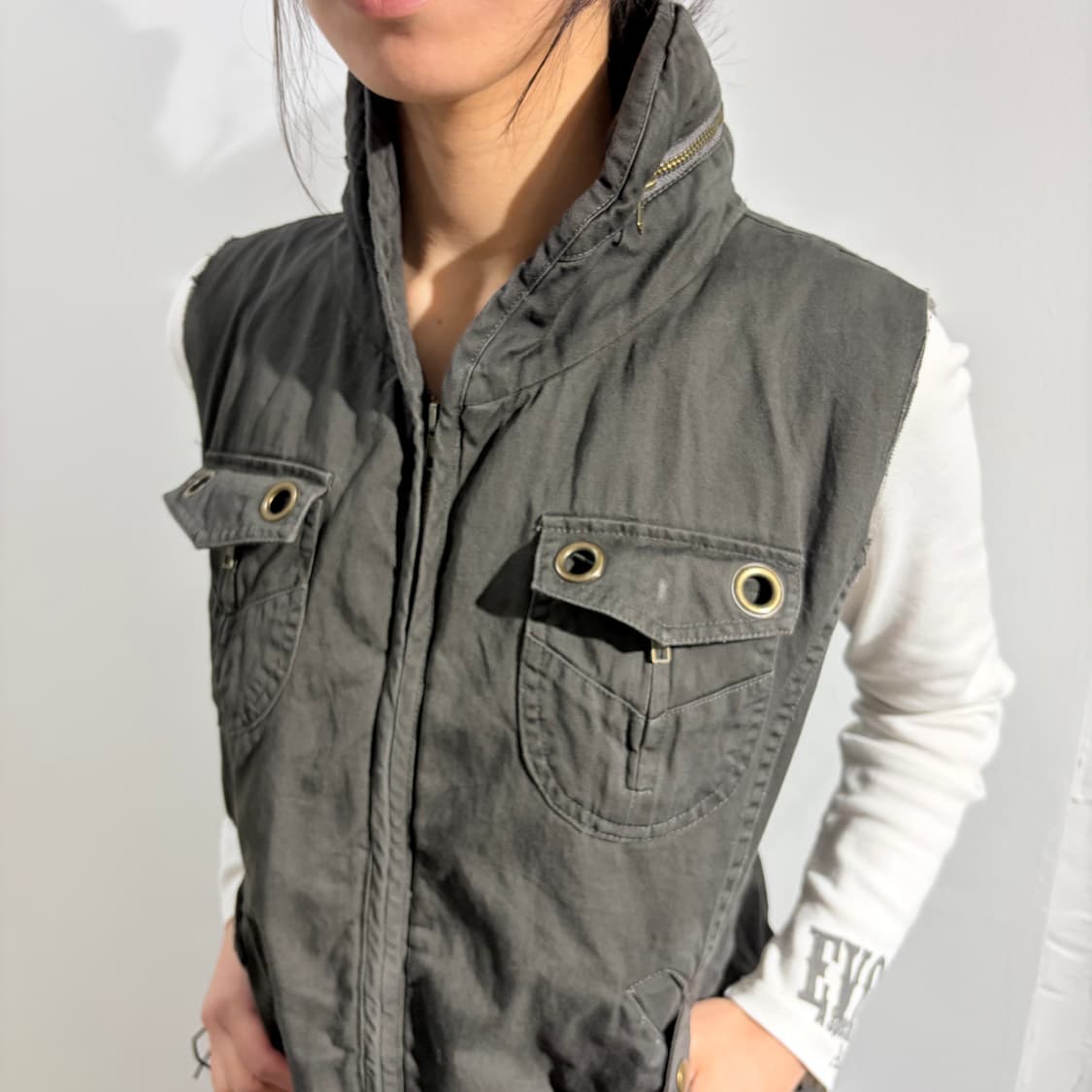 펑크 카고 조끼 베스트 상품이미지9