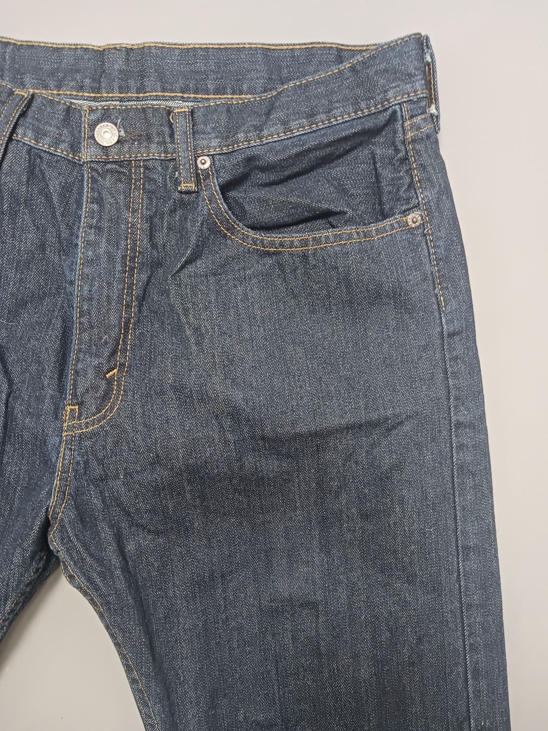 [36] 리바이스 505 R탭 진청생지 레귤러진 청바지 상품이미지4