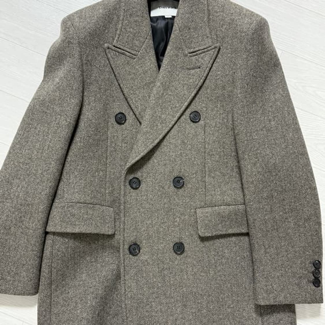 토니웩 23FW 헤링본 더블 코트 XL 상품이미지1