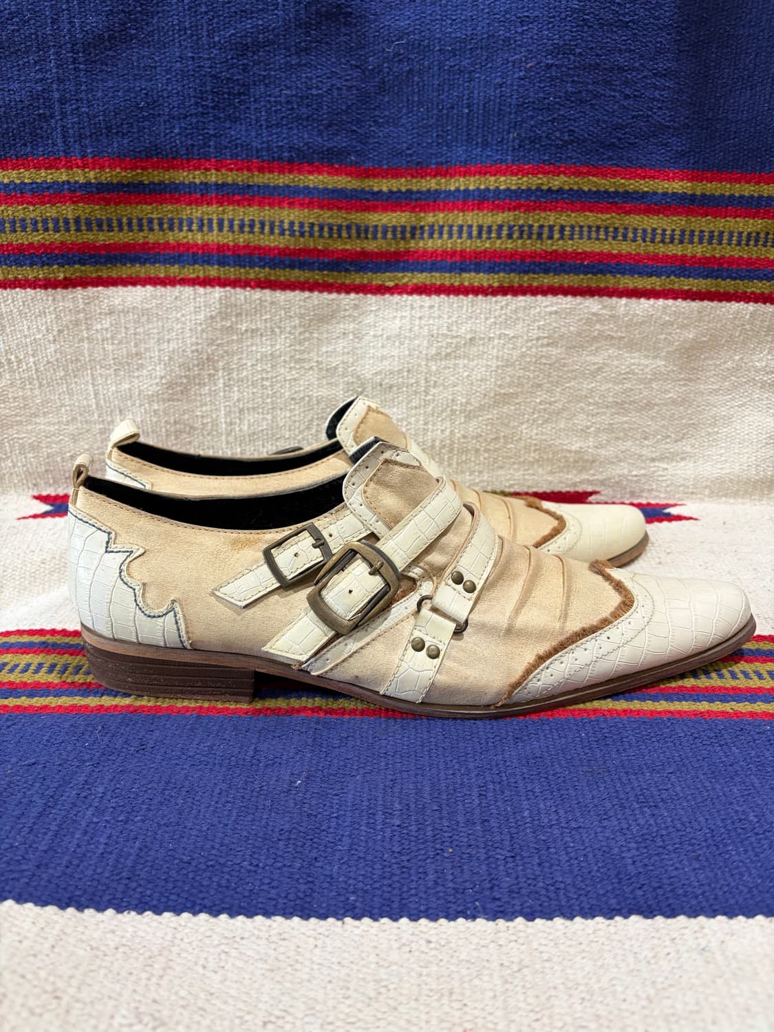 훕데두 BE - EW 롱노즈 파이톤 드레이프 부츠 상품이미지4