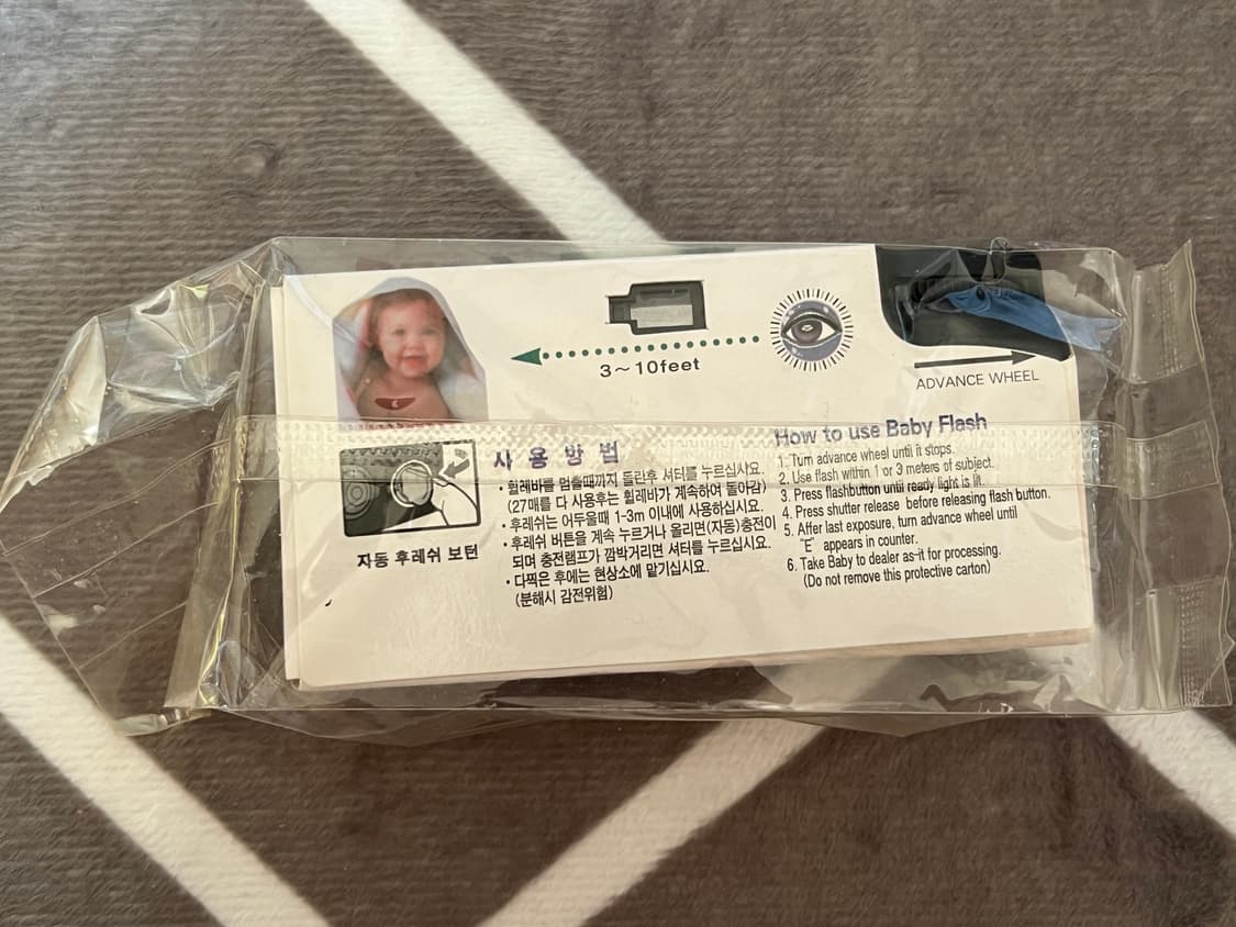 [새상품] 레트로 베이비 일회용 필름카메라 상품이미지3