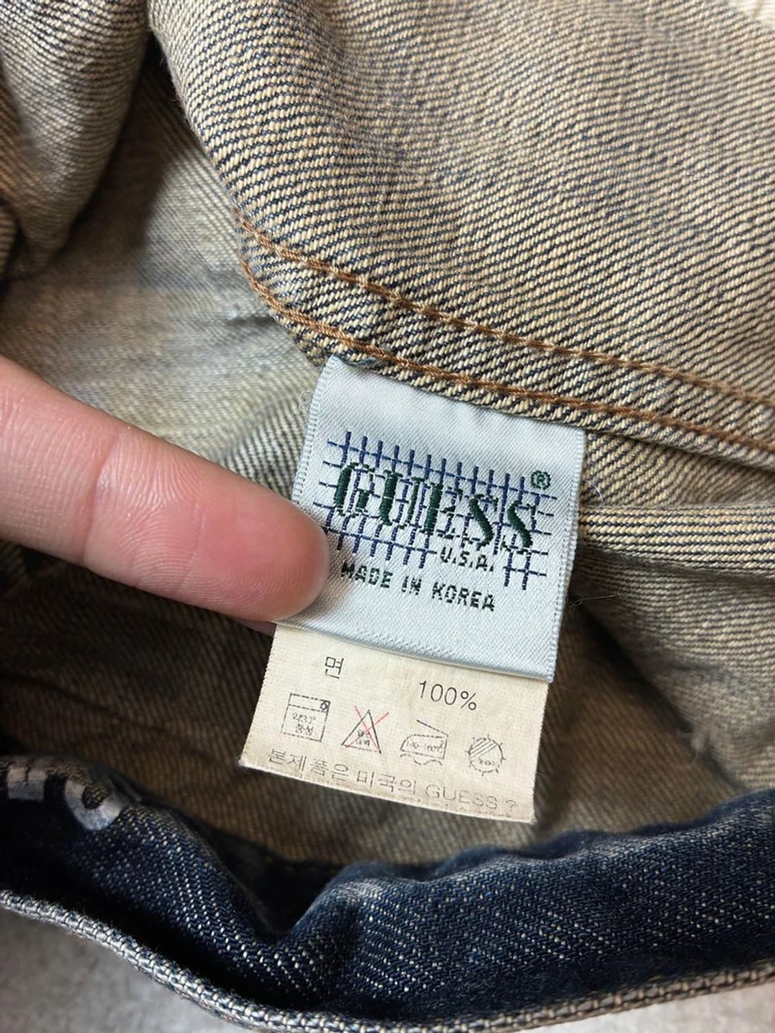 게스 Guess 00's Y2K 워시드 데님 자켓 PN7431 상품이미지9