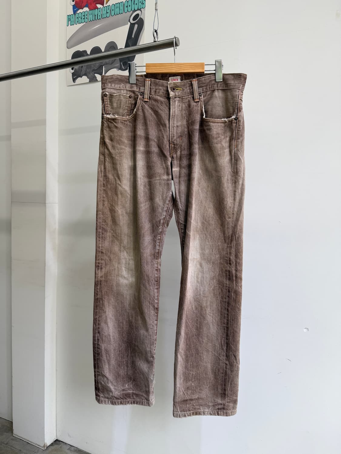 EDWIN (Made in Japan) 브라운 데님팬츠 상품이미지1