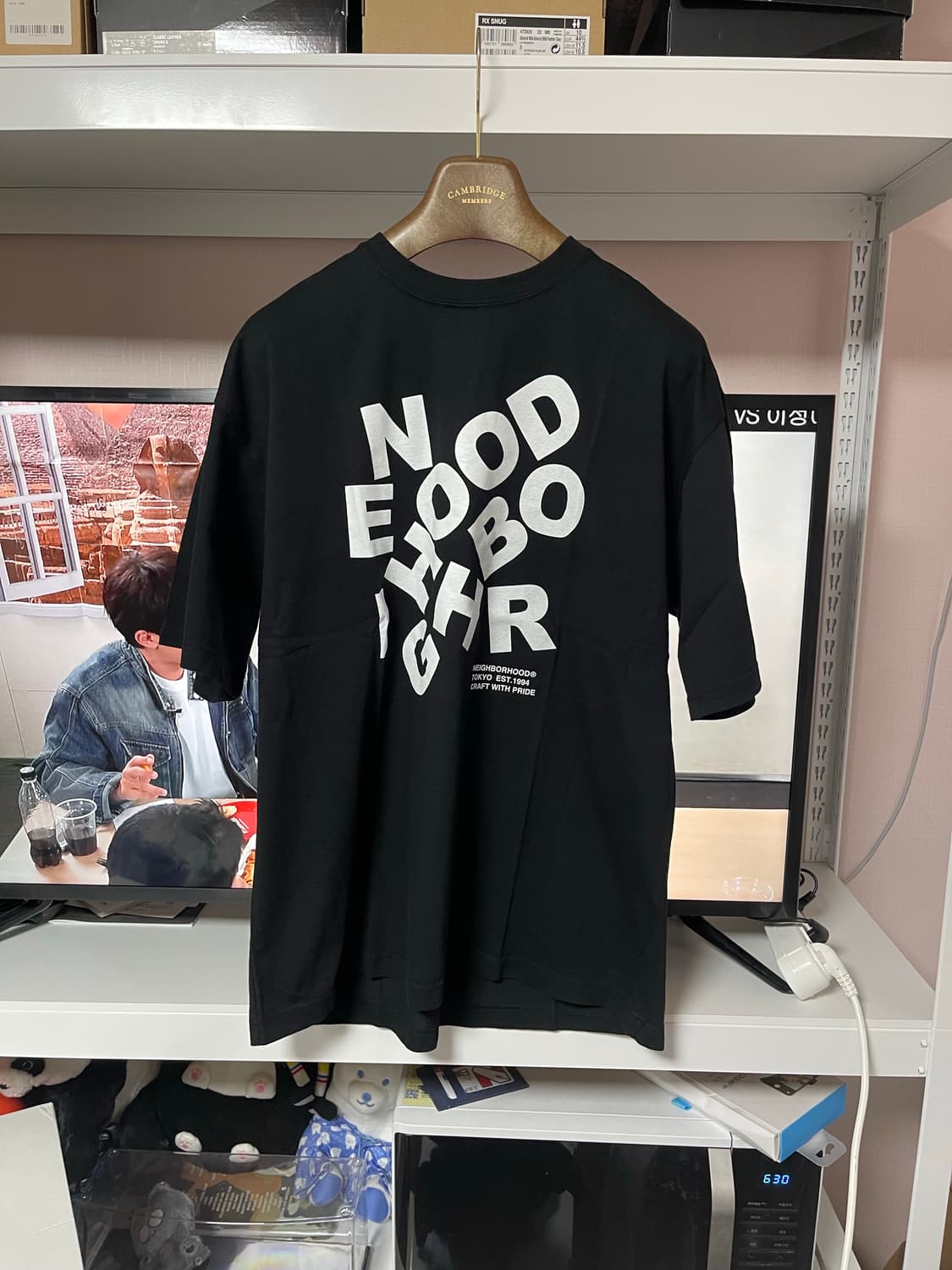 네이버후드 반팔 티셔츠 블랙 상품이미지1