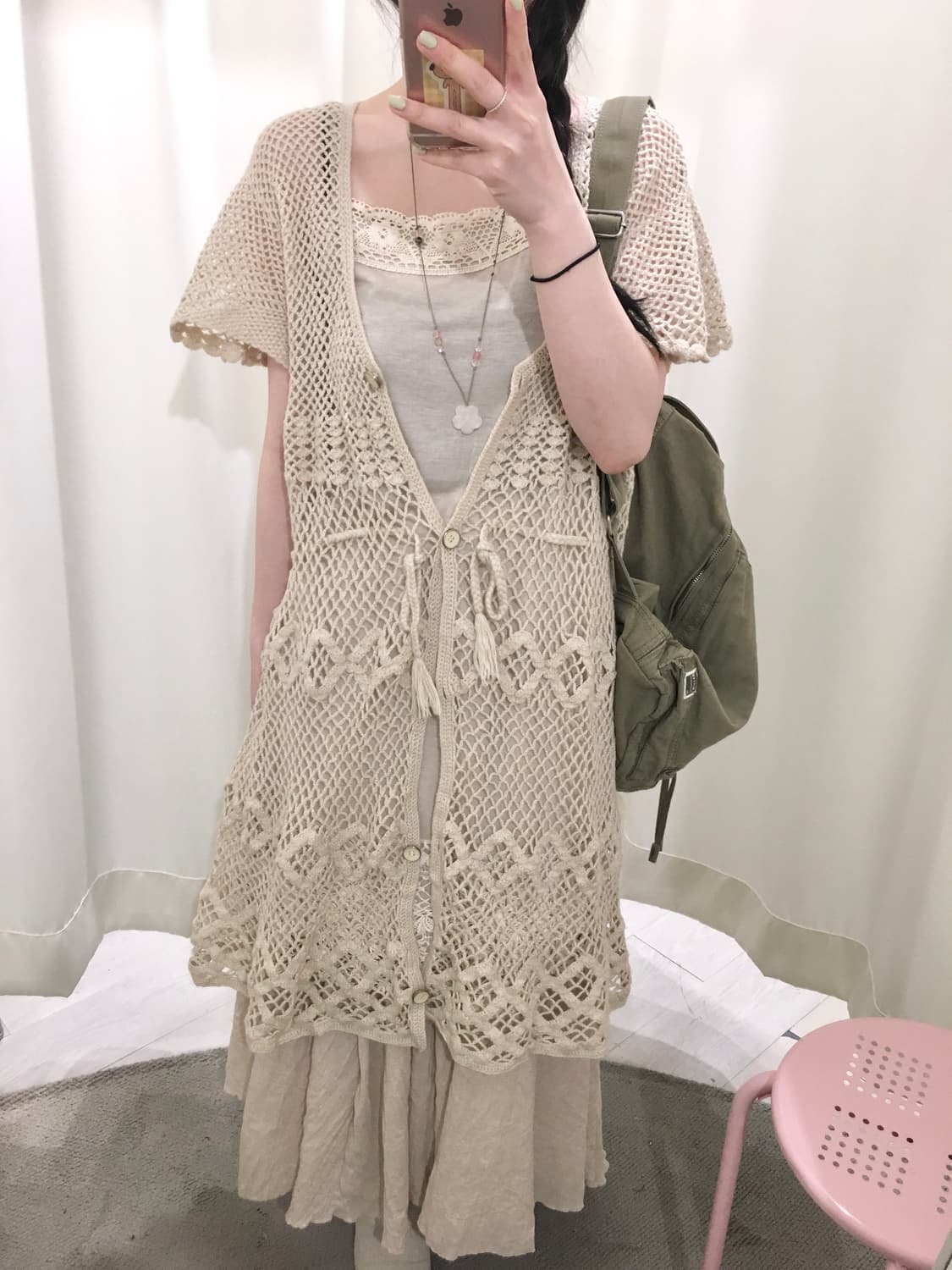 Long Crochet Cardigan 상품이미지3