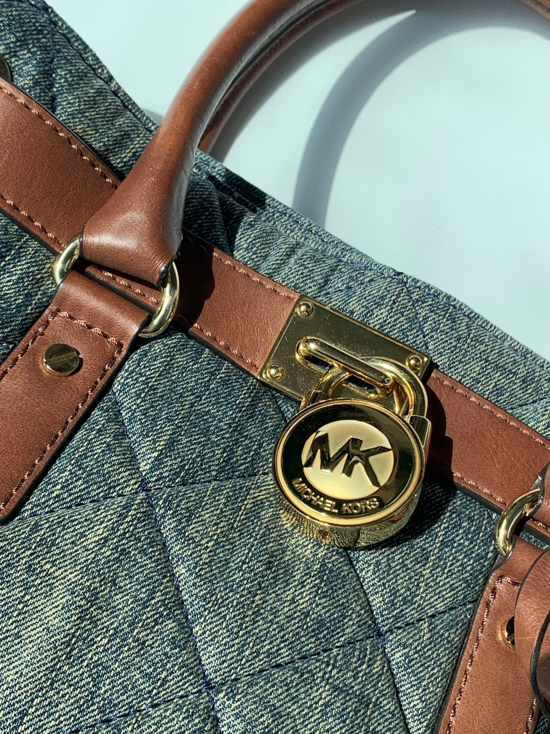 Michael Kors Bule Denim Hamiltom Bag 상품이미지2