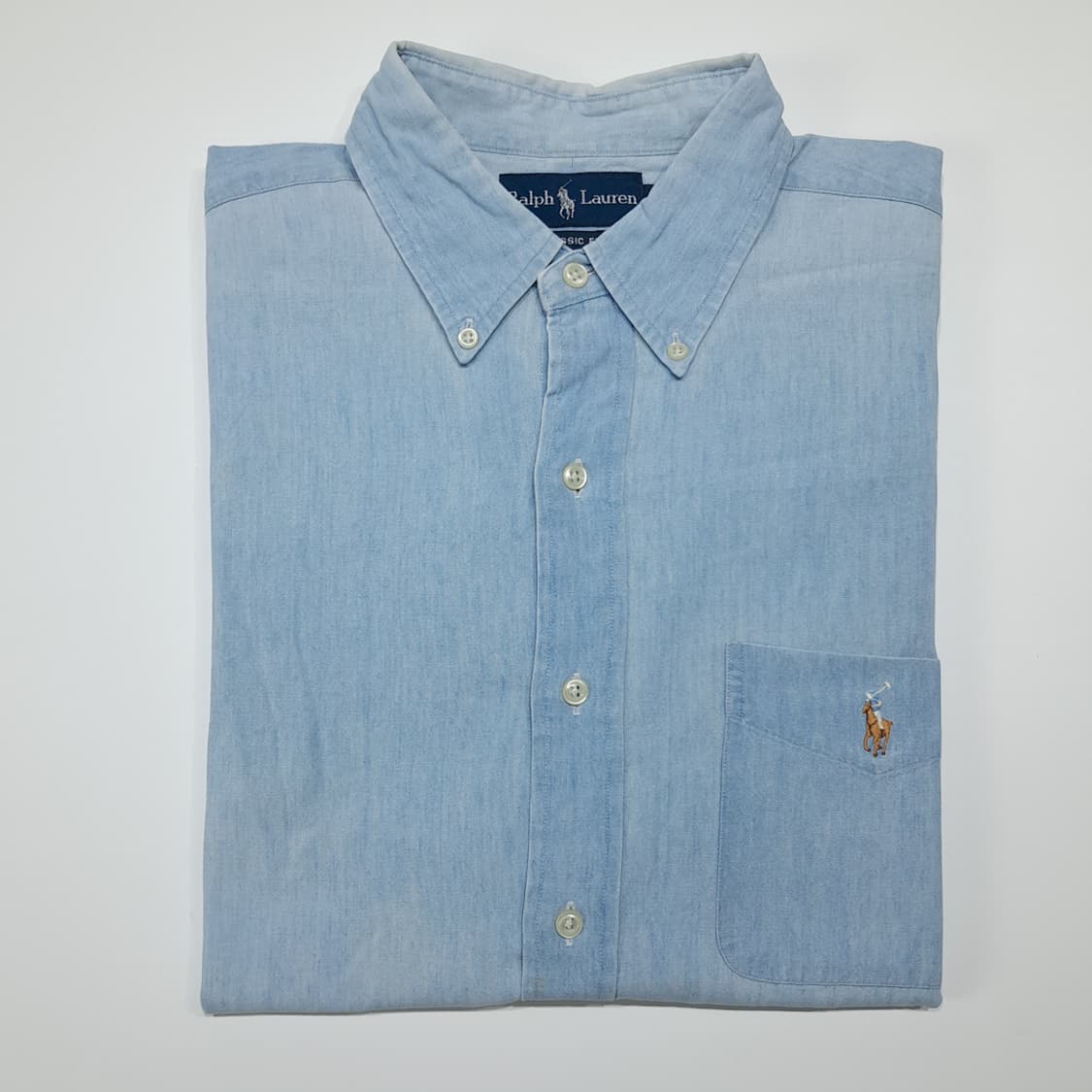CL493 L 폴로 00s 코튼 멀티포니 샴브레이 셔츠 남방 상품이미지8