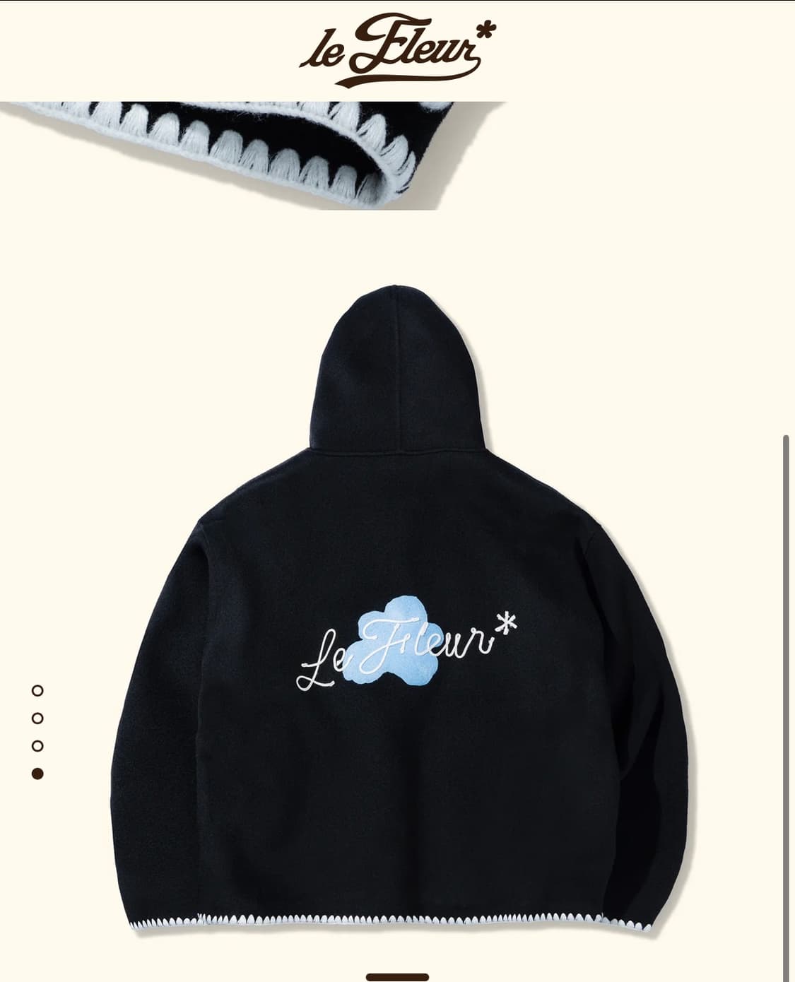 골프 르플레르 떡볶이 코트 자켓 BLANKET JACKET BLACK 상품이미지2