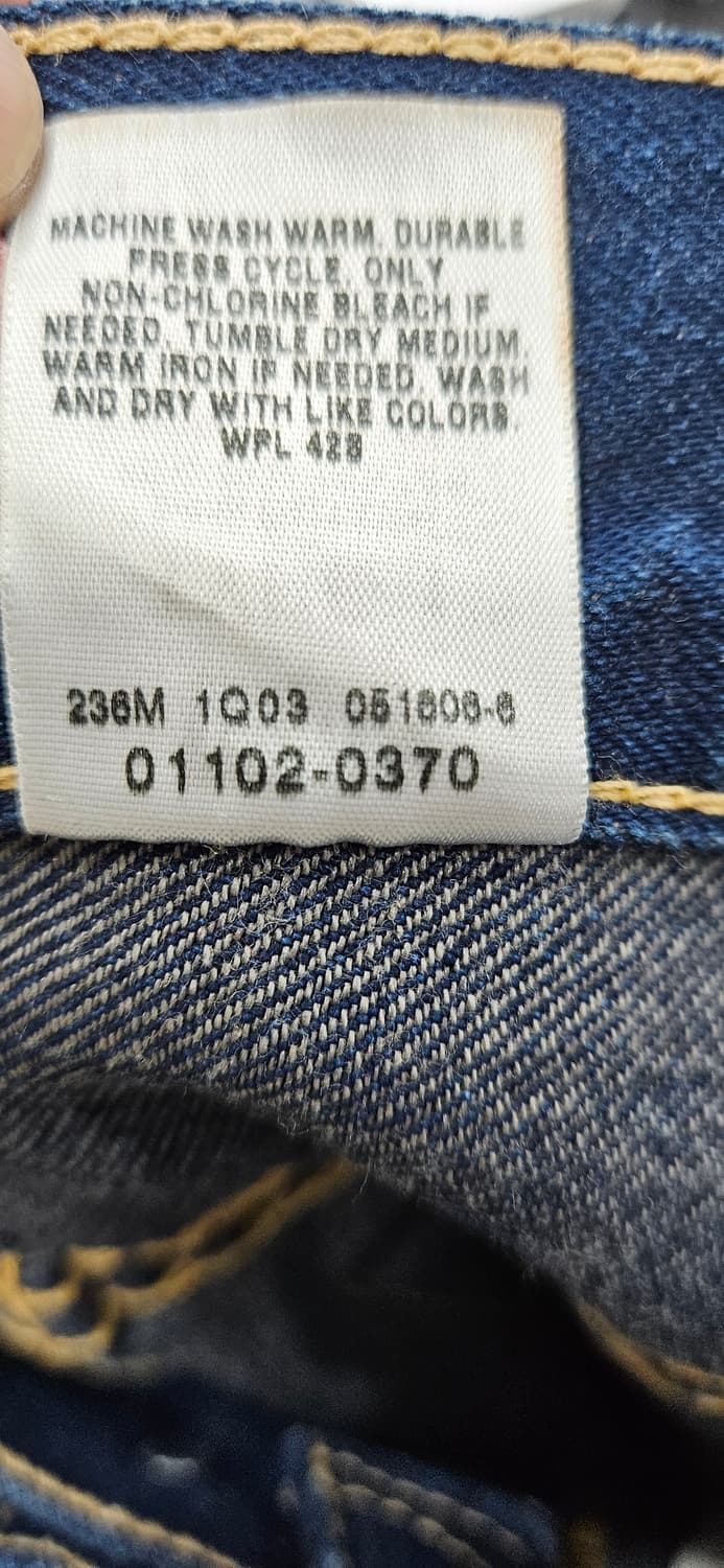 리바이스 TYPE1 REAL LOOSE 데님 청바지 W32L30 상품이미지6