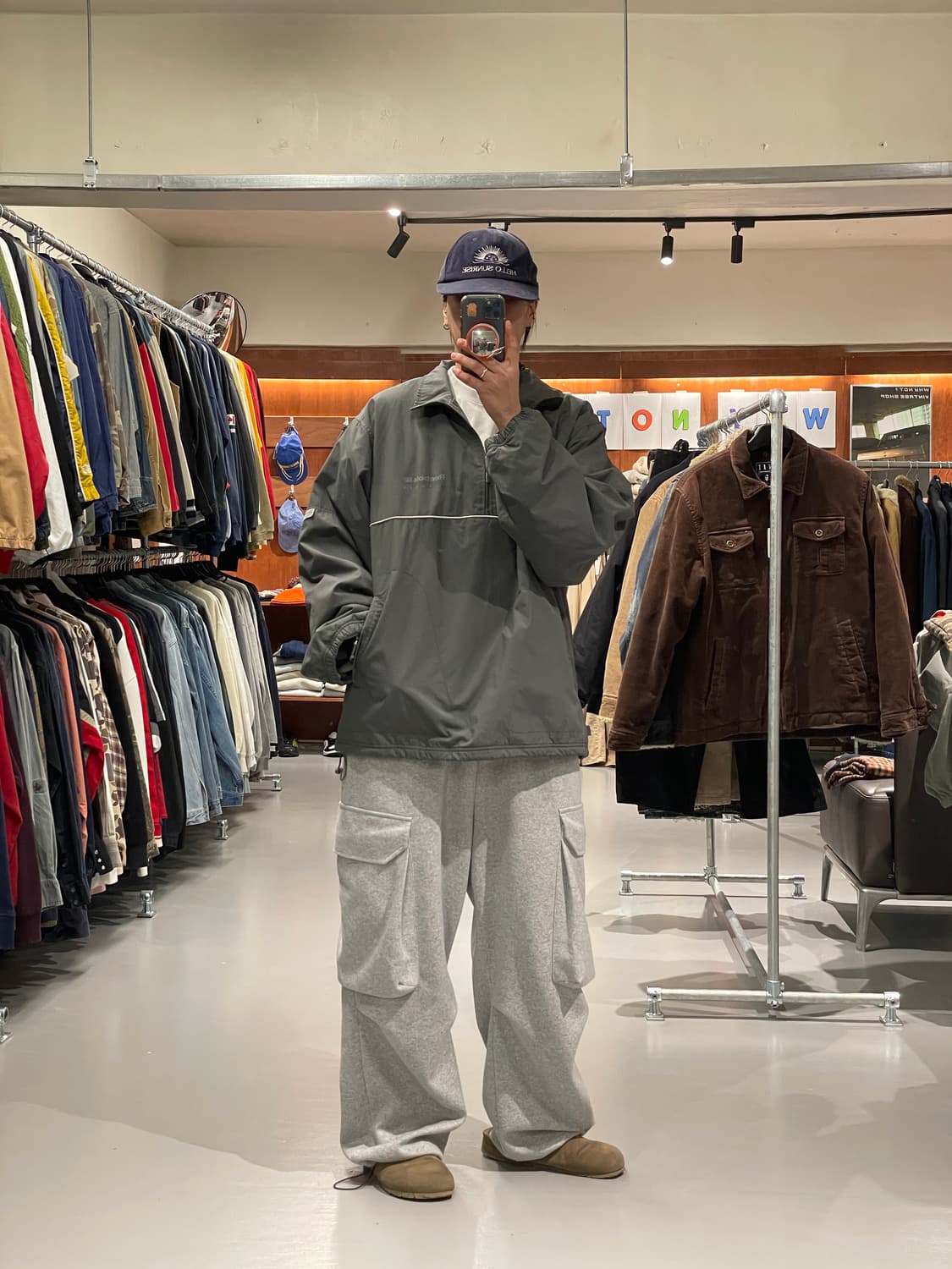 리복 플리스 반집업    상품이미지3