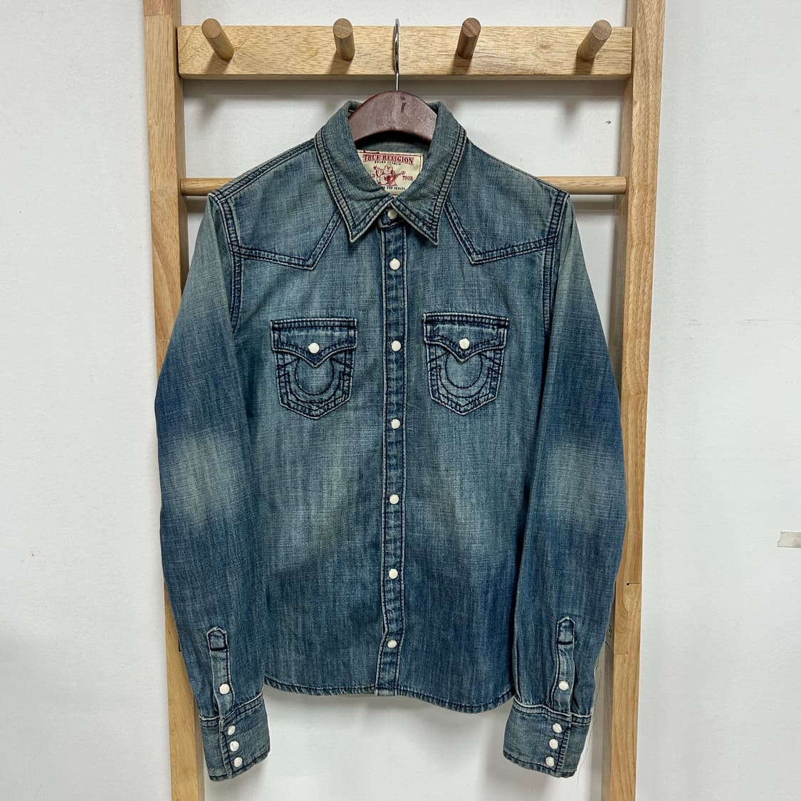 트루릴리전 웨스턴 투포켓 데님 셔츠 상품이미지3