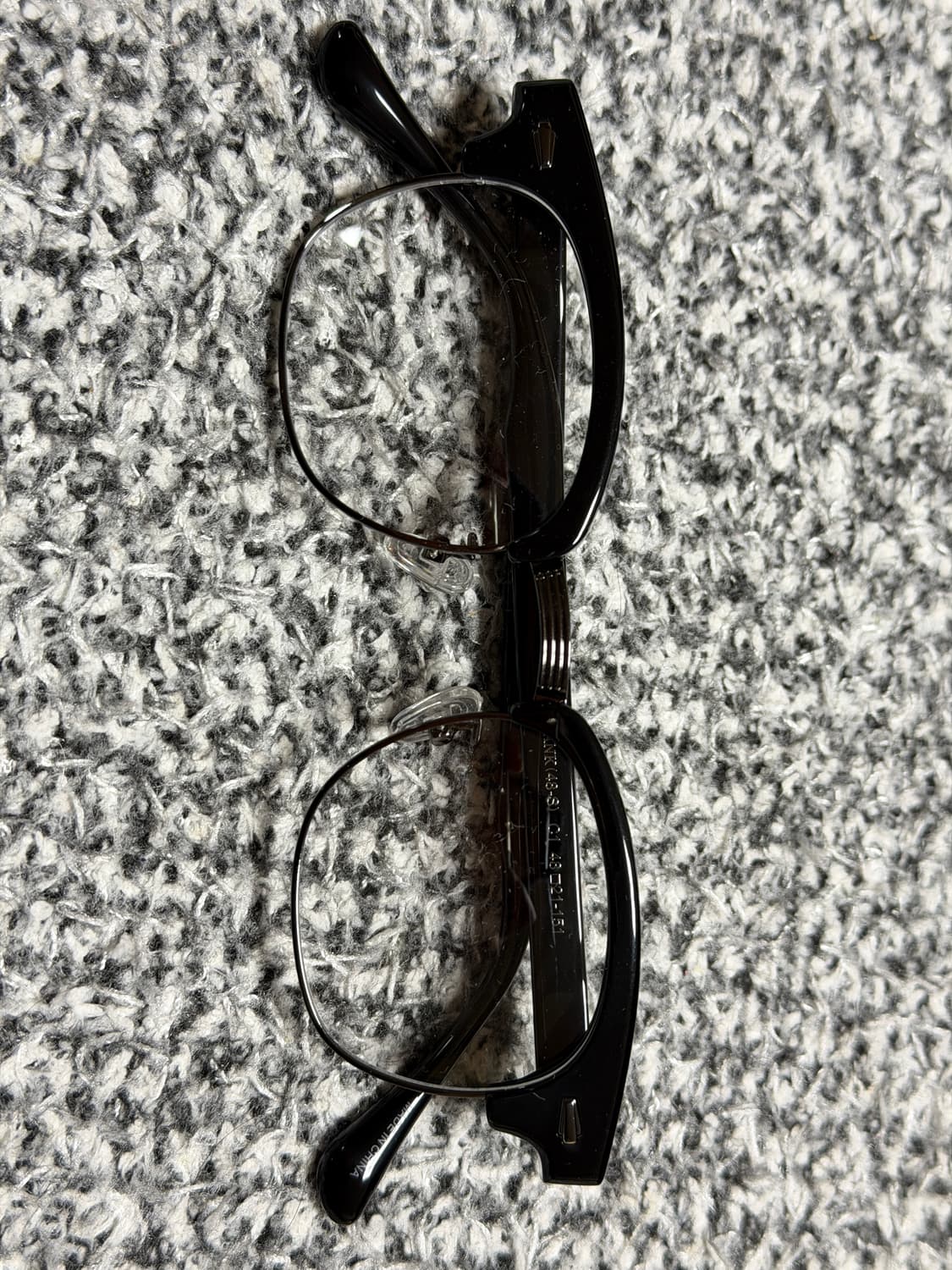 앰버옵티컬 하금테 행크 48 사이즈 블랙+다크그레이 판매합니다 상품이미지1