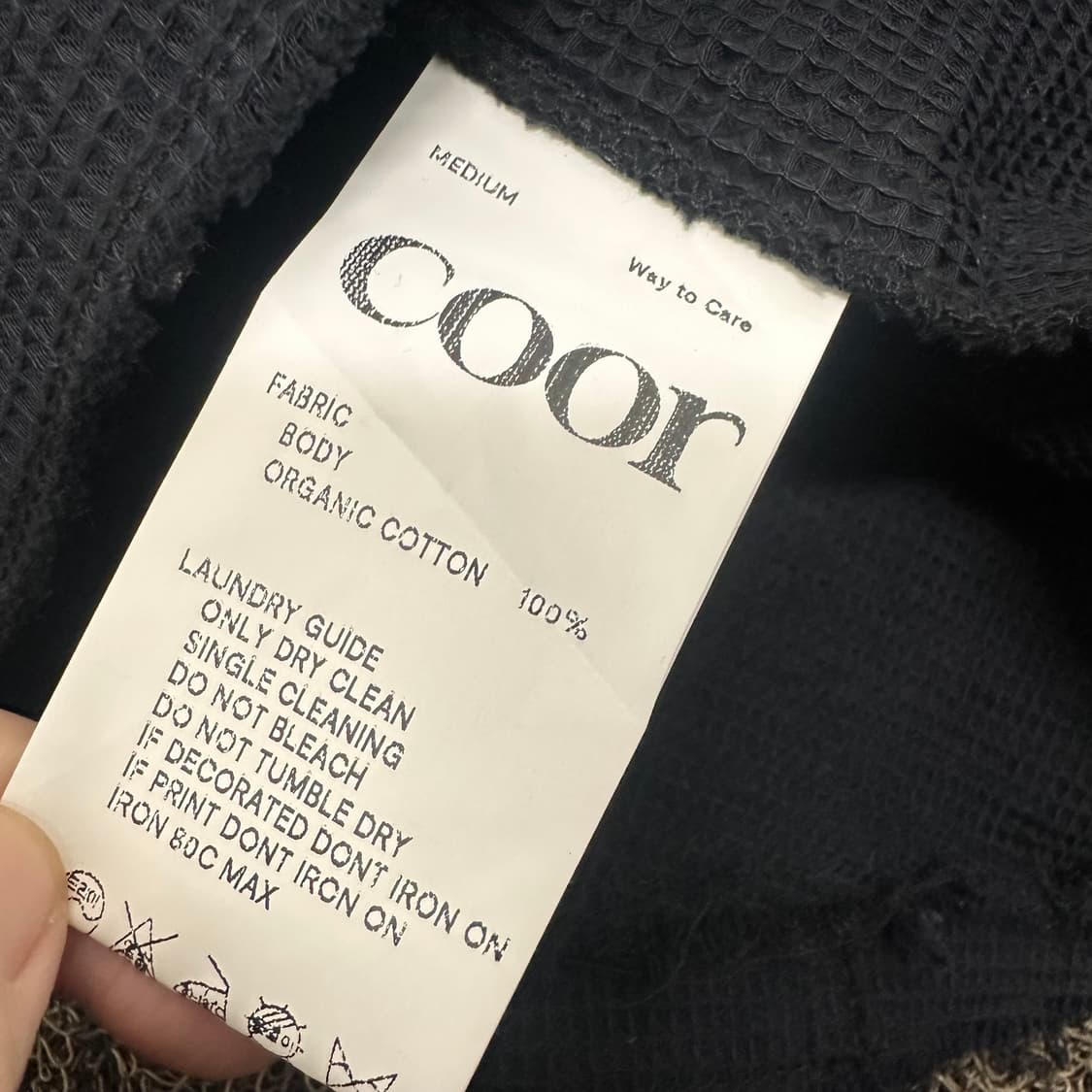 coor 쿠어 컷오프 오가닉 코튼 아우터 셔츠 블랙 상품이미지8