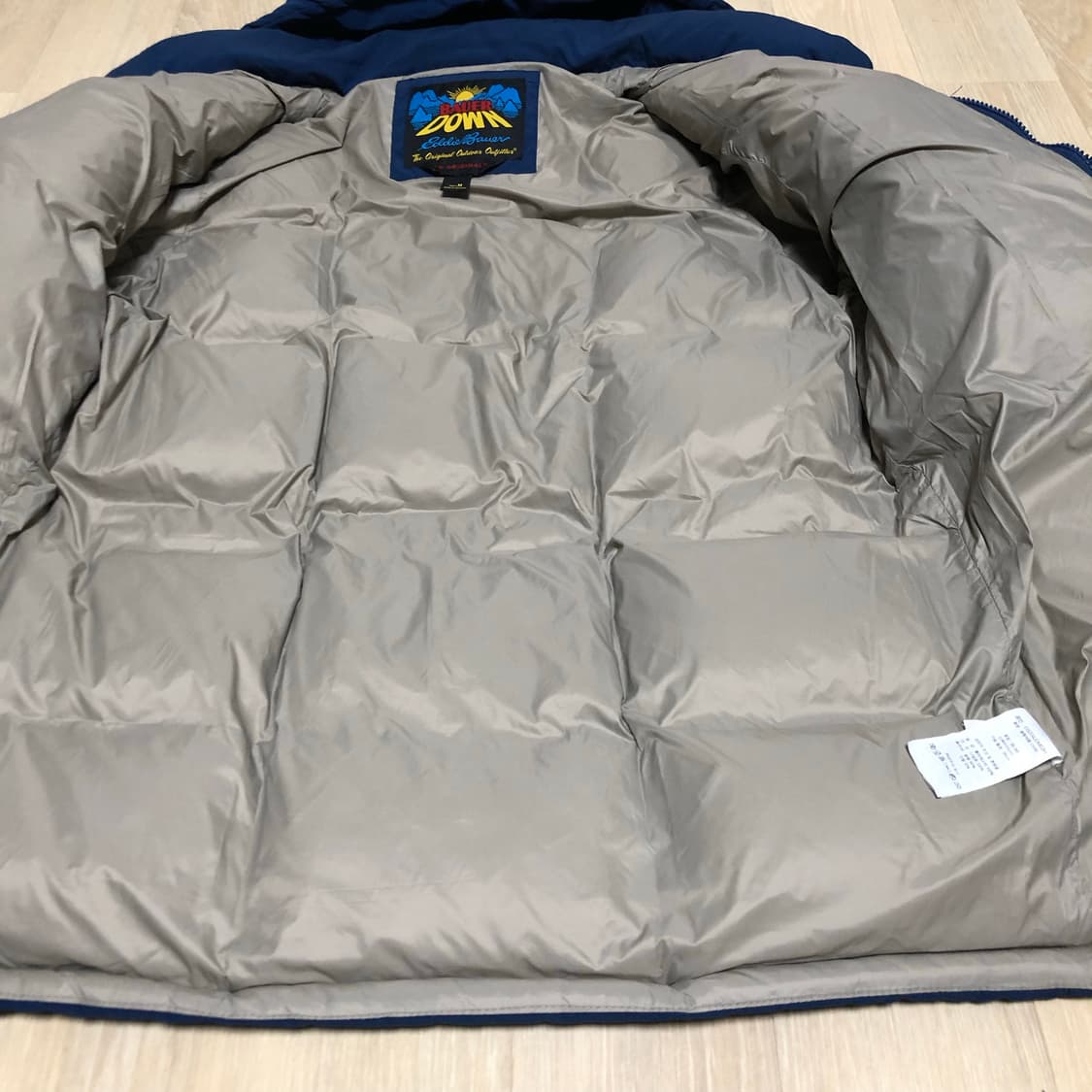 (M) 에디 바우어 EDDIE BAUER 카라코람 구스다운 패딩 파카 블 상품이미지6