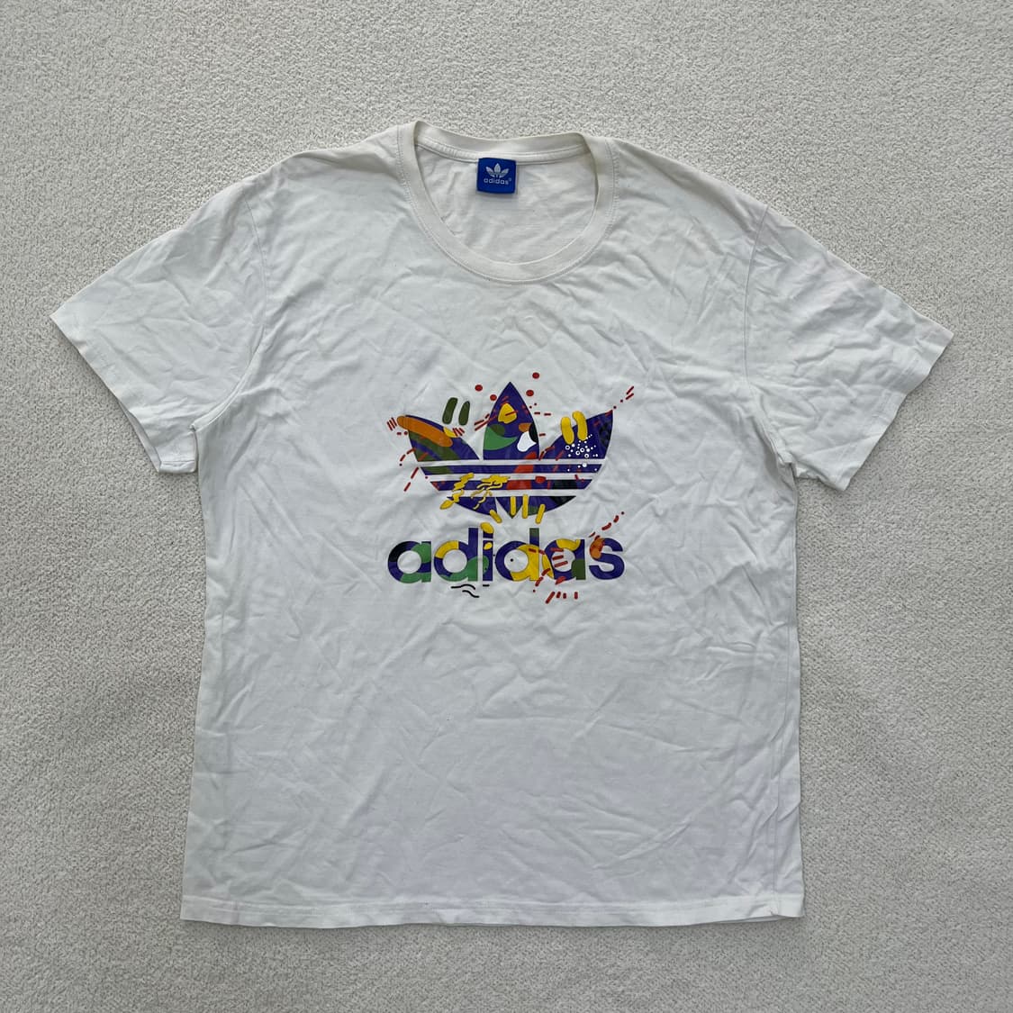 실측확인 아디다스 빅로고 반팔 티셔츠 0303M 상품이미지1