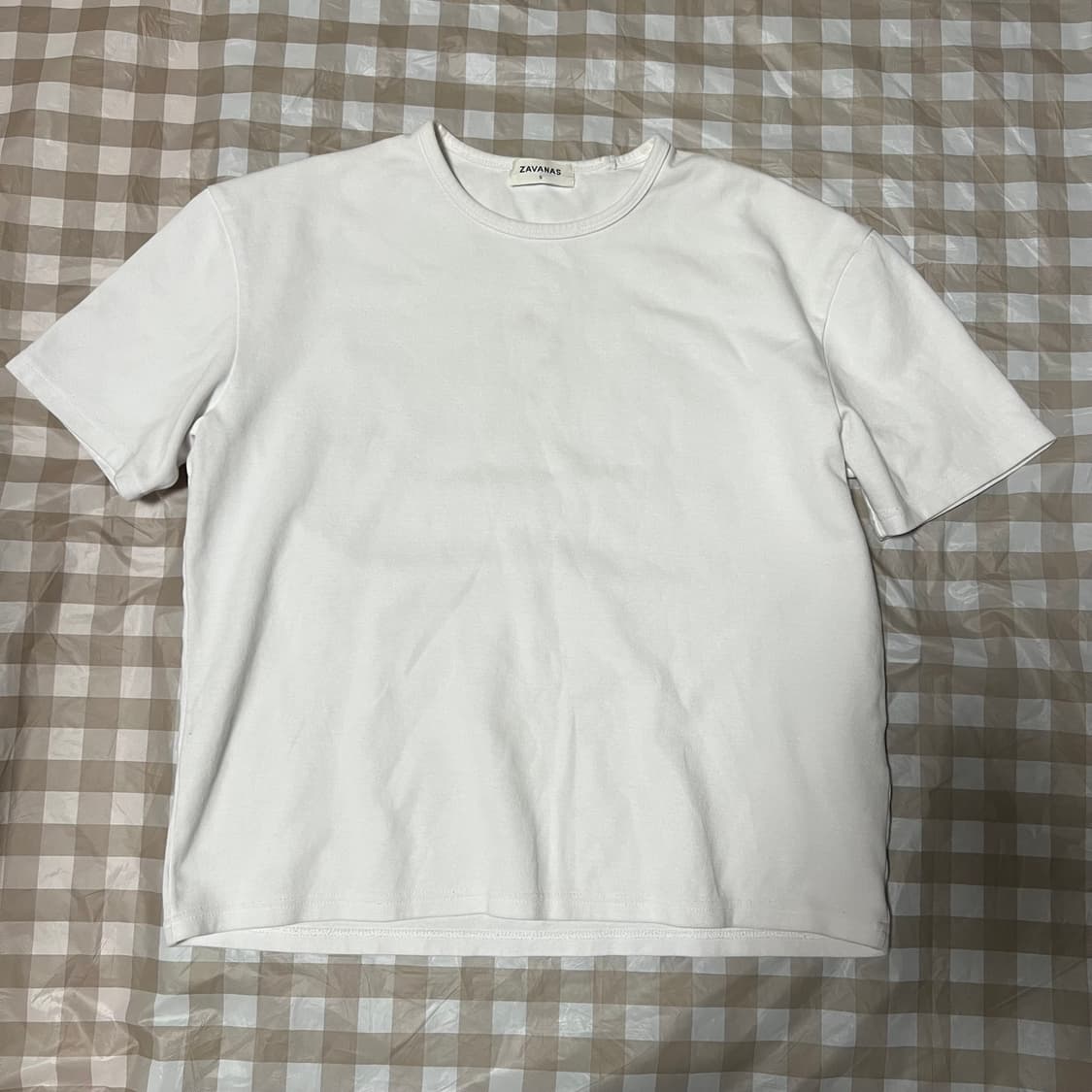 자바나스 반팔티 화이트 S 기본 베이직 자바 나스 무지티 상품이미지1