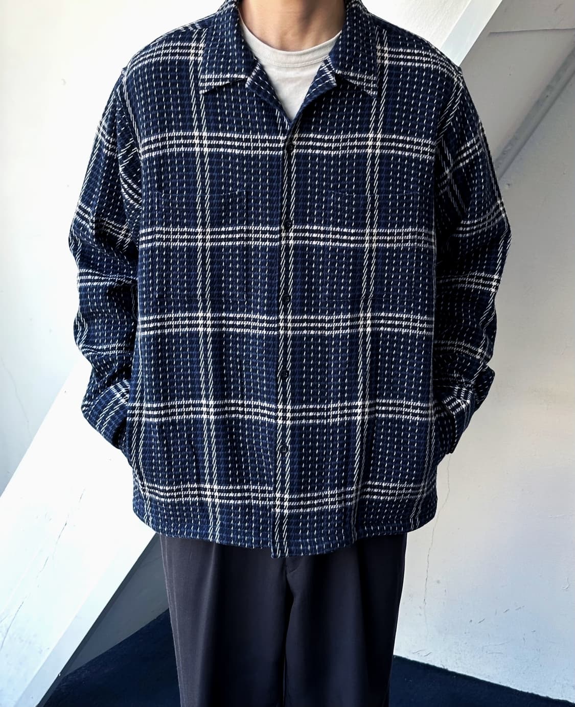 Cotton woven check design shirket 상품이미지5