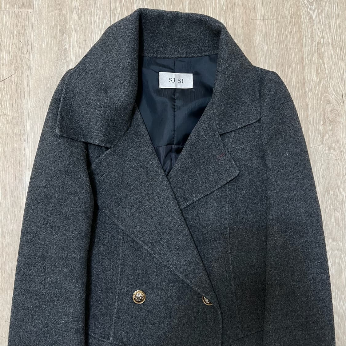 한섬 SJSJ 여성 모직 금장 더플 코트 55-66  상품이미지2