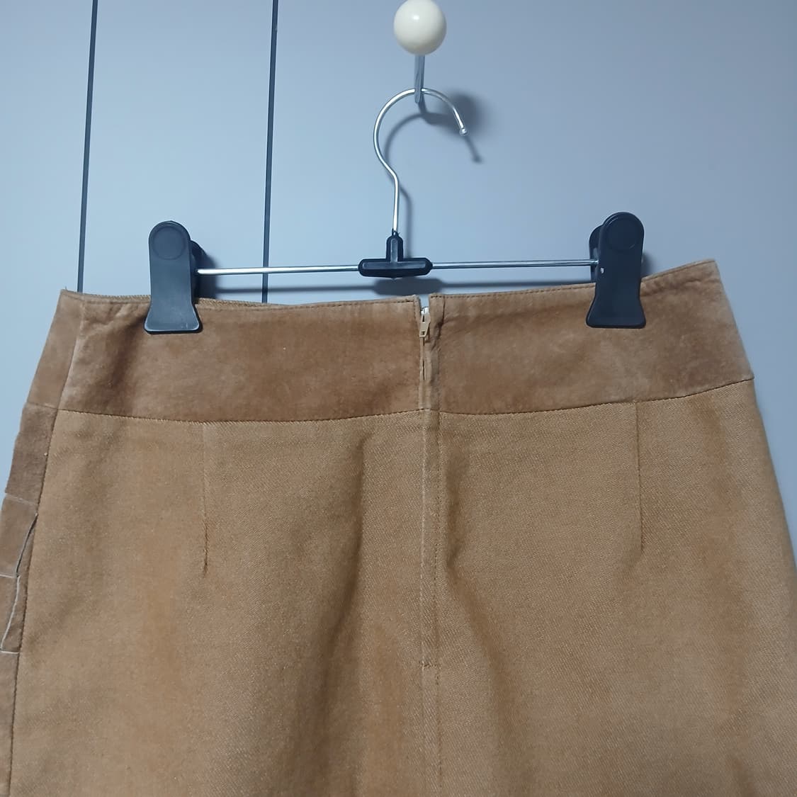 스웨이드 태슬 빈티지 스커트 브라운 (안감있음) 상품이미지4