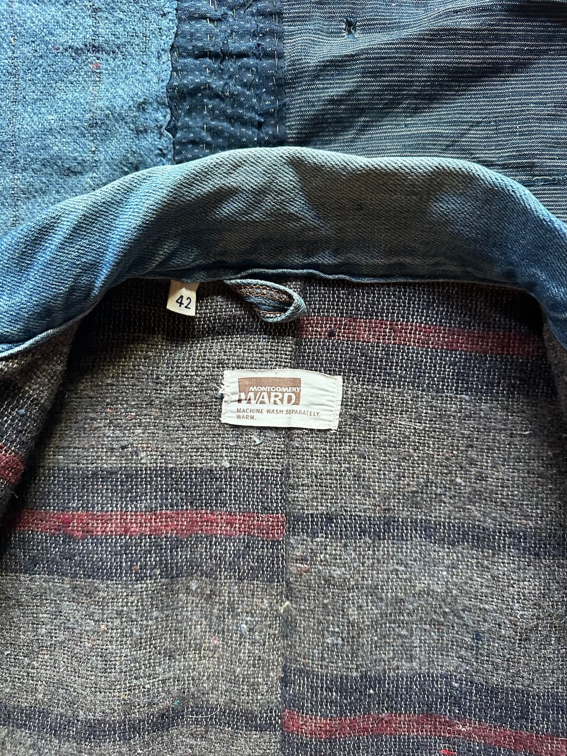 60s 70s USA 빈티지 몽고메리 워드 101 데님 트러커 자켓 상품이미지9