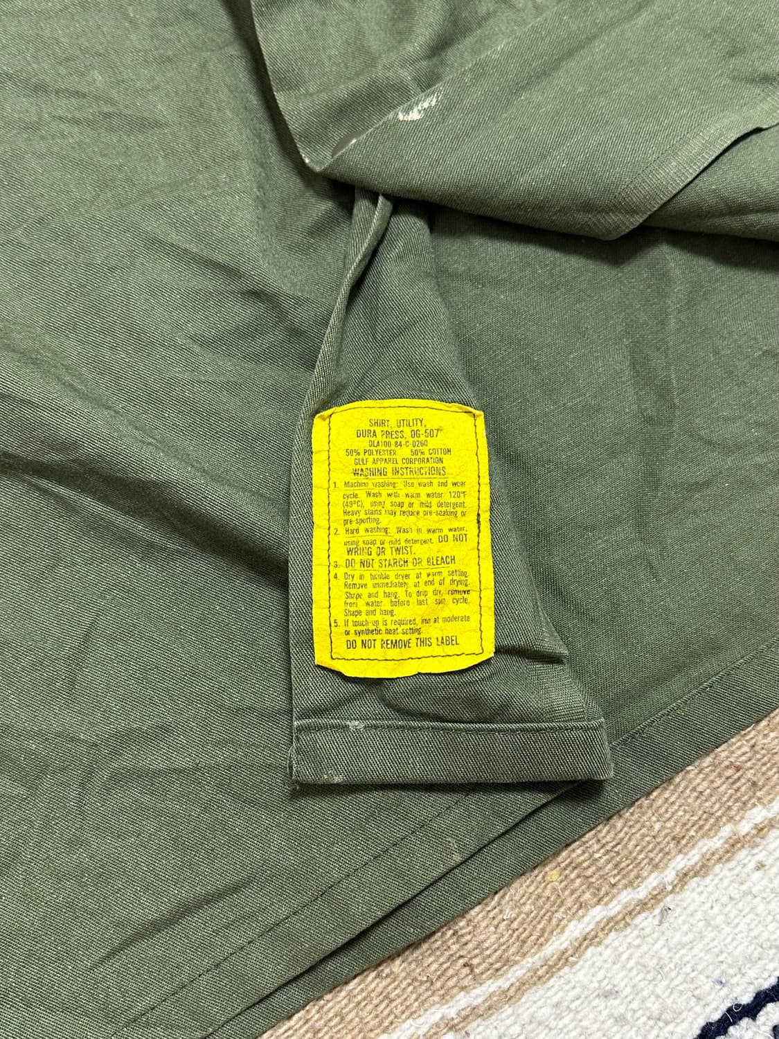 [밀리터리] •80s Us Army OG-507 Shirt 상품이미지3