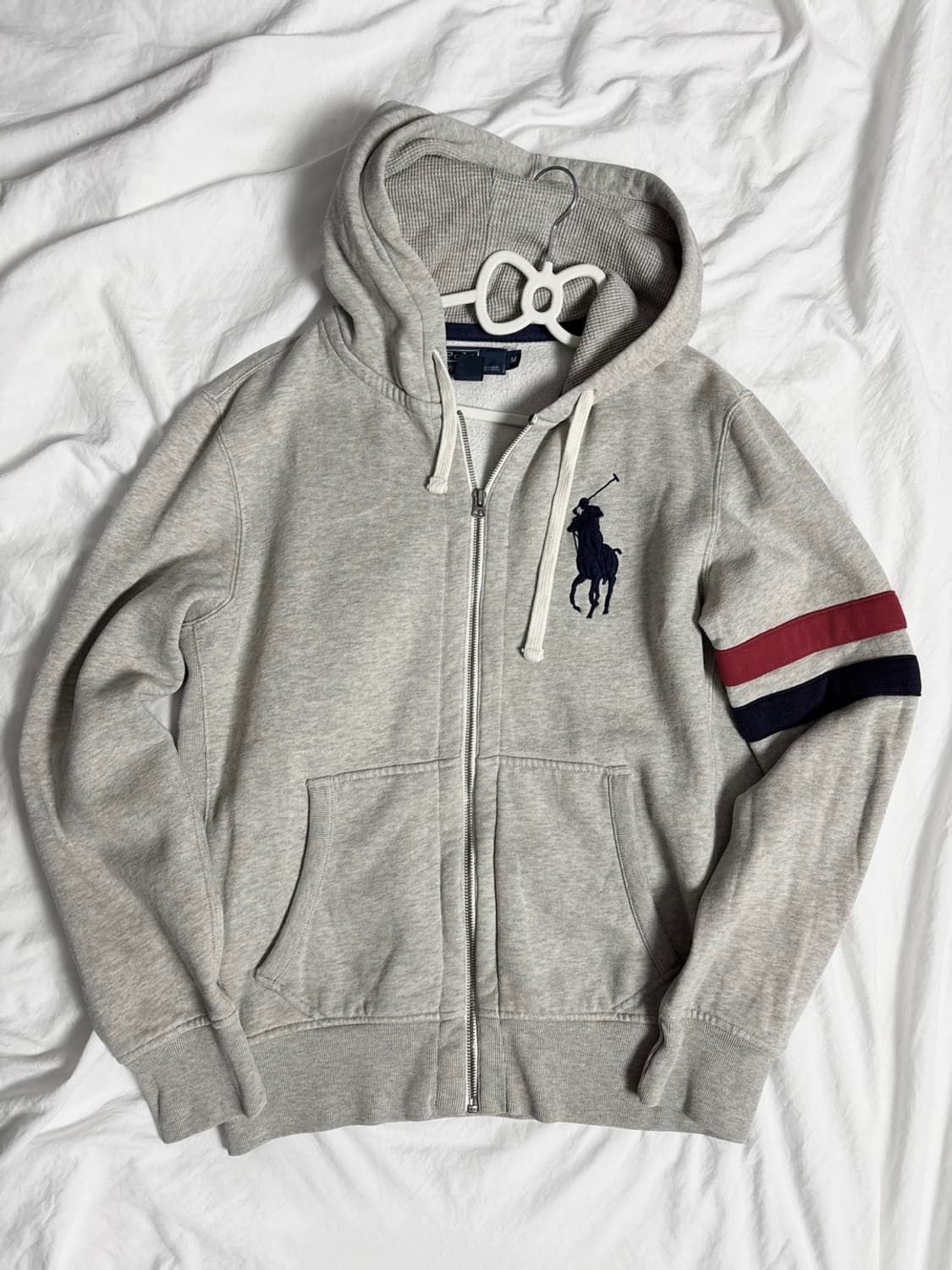 폴로 대장 빅포니 그레이 후드집업 상품이미지3