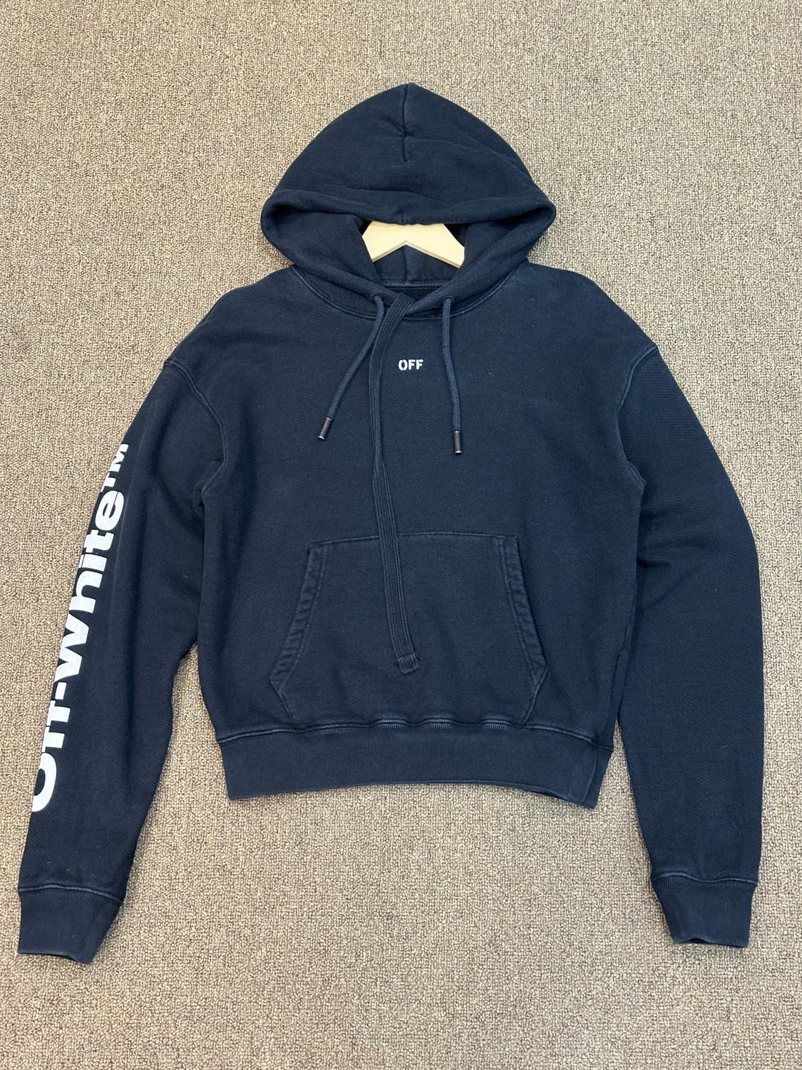 오프화이트 디아그 스컬 프린팅 후드티 xs 상품이미지2