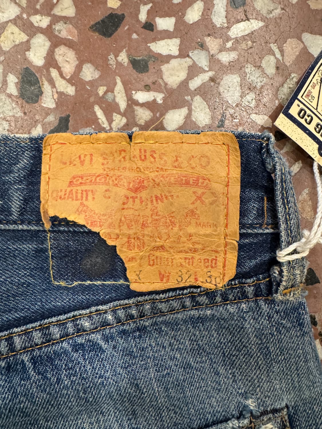 90s 리바이스 501 셀비지 데님 (32X32) 상품이미지7