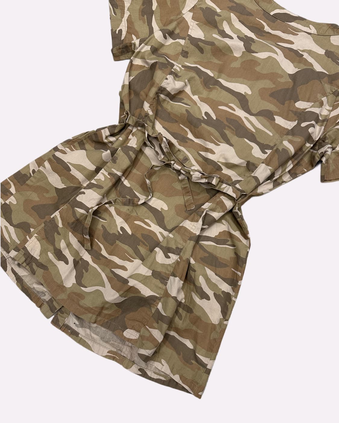 camo pocekt belted dress 상품이미지5