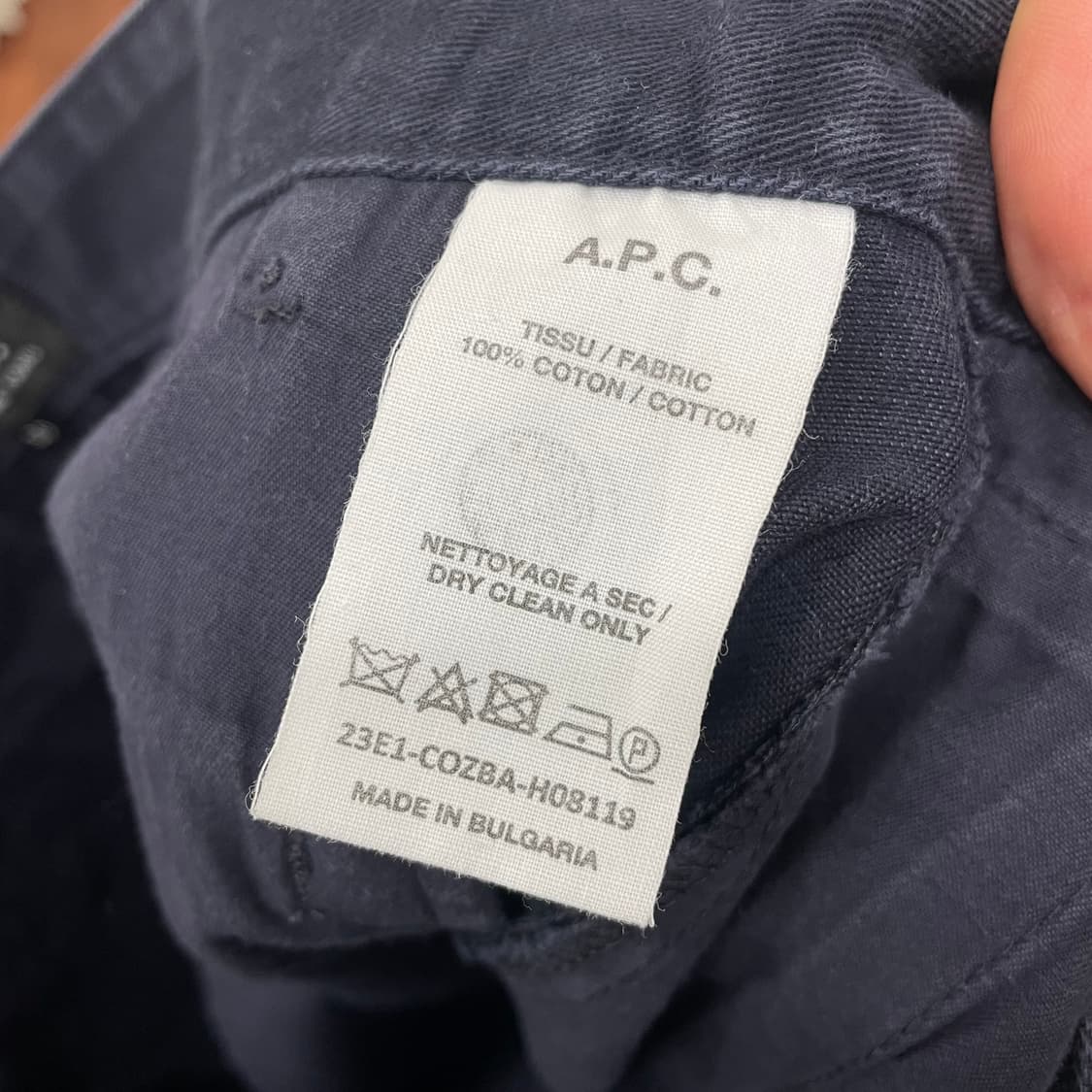 a.p.c 아페쎄 클래식 치노 팬츠 상품이미지3