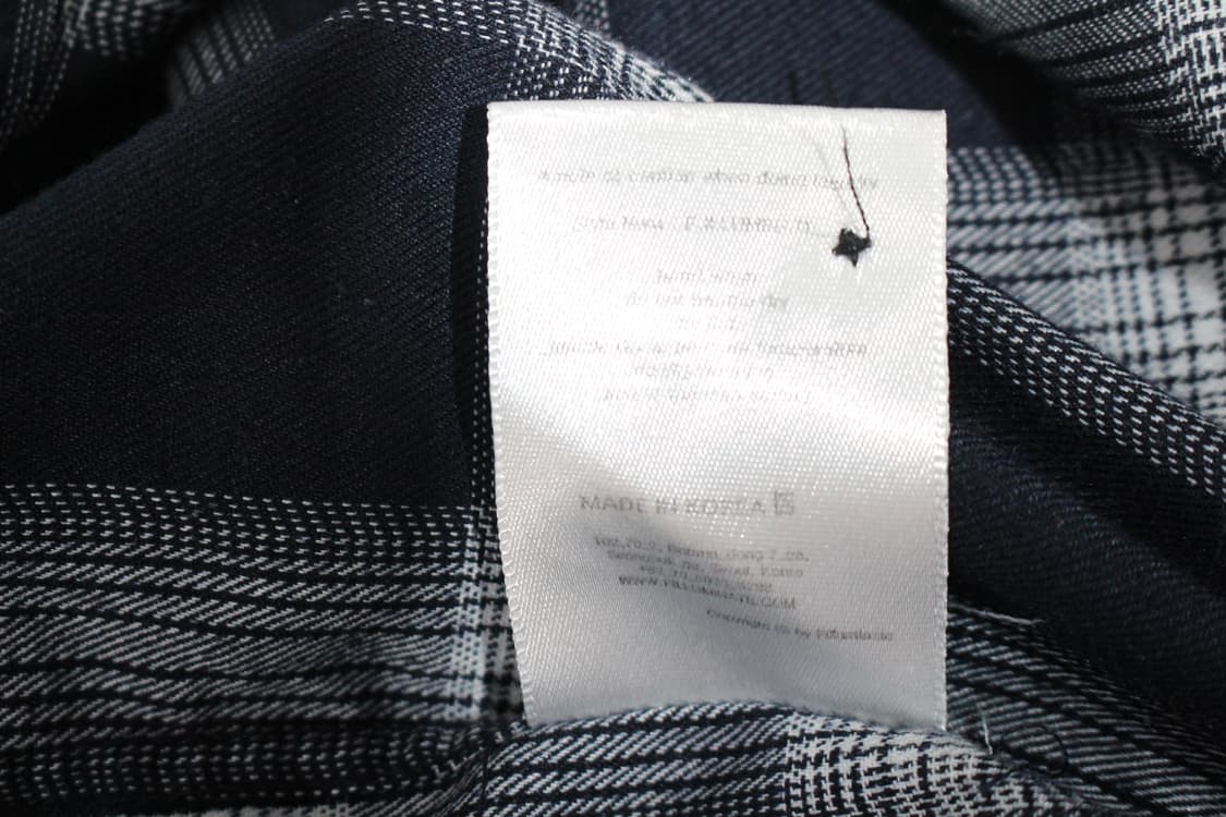 146. F.ILLUMINATE 네이비 체크 긴팔 셔츠 상품이미지8