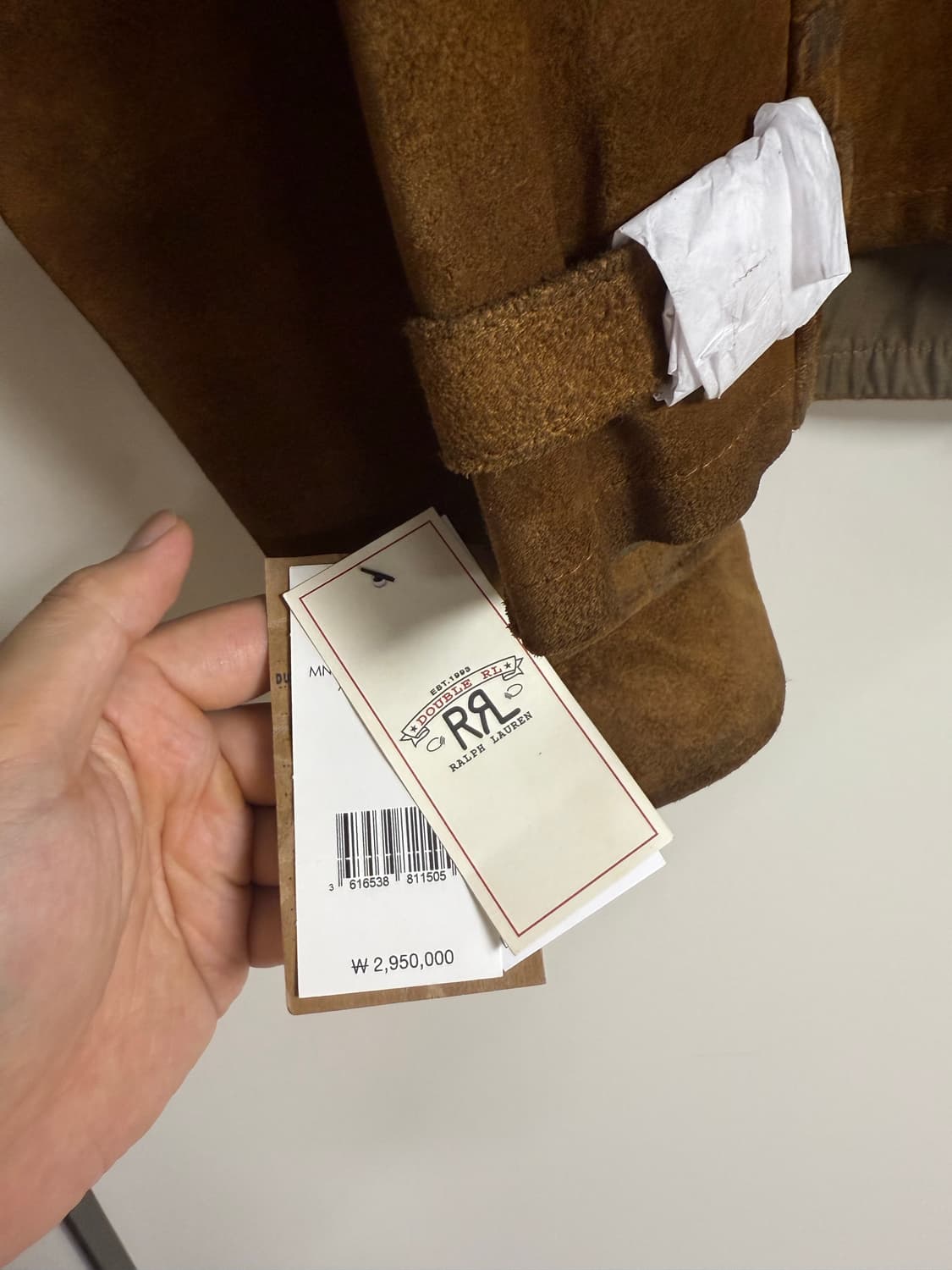 (새상품) RRL 러프아웃 스웨이드 자켓, XL 상품이미지6