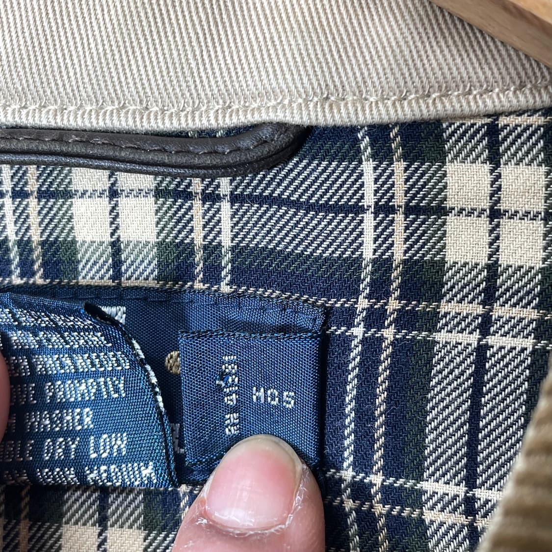 폴로 카라 배색 블루종 자켓 L XL 상품이미지4
