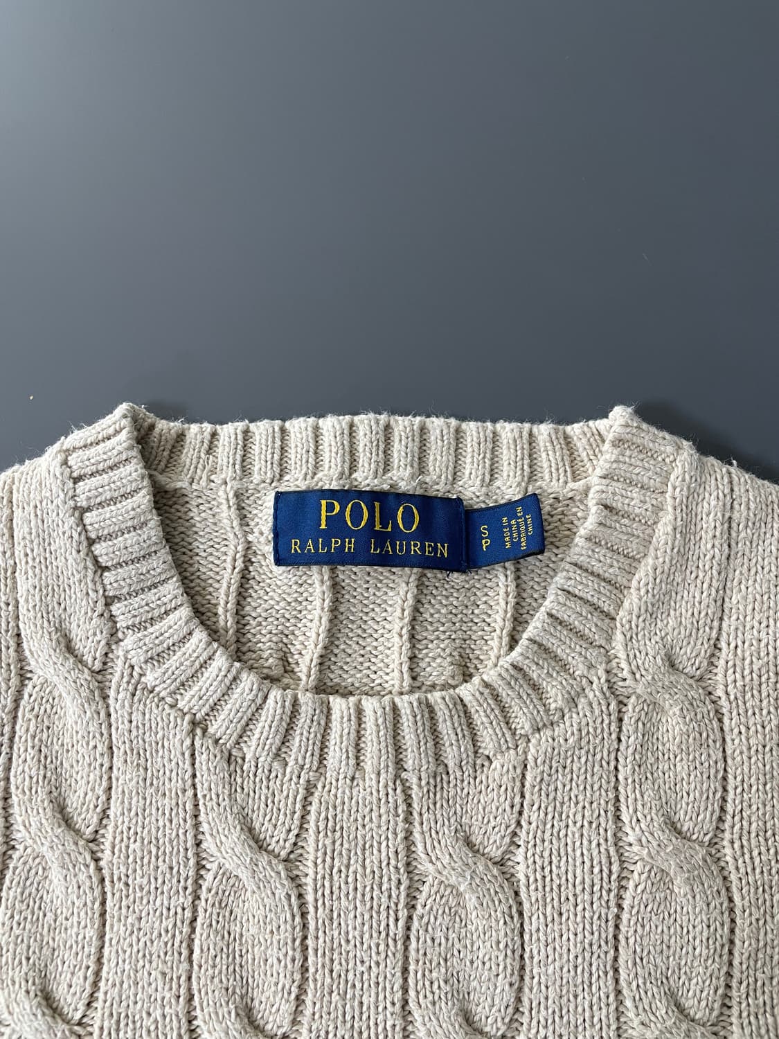 [S] 폴로 랄프로렌 코튼 케이블 꽈배기 니트 상품이미지8
