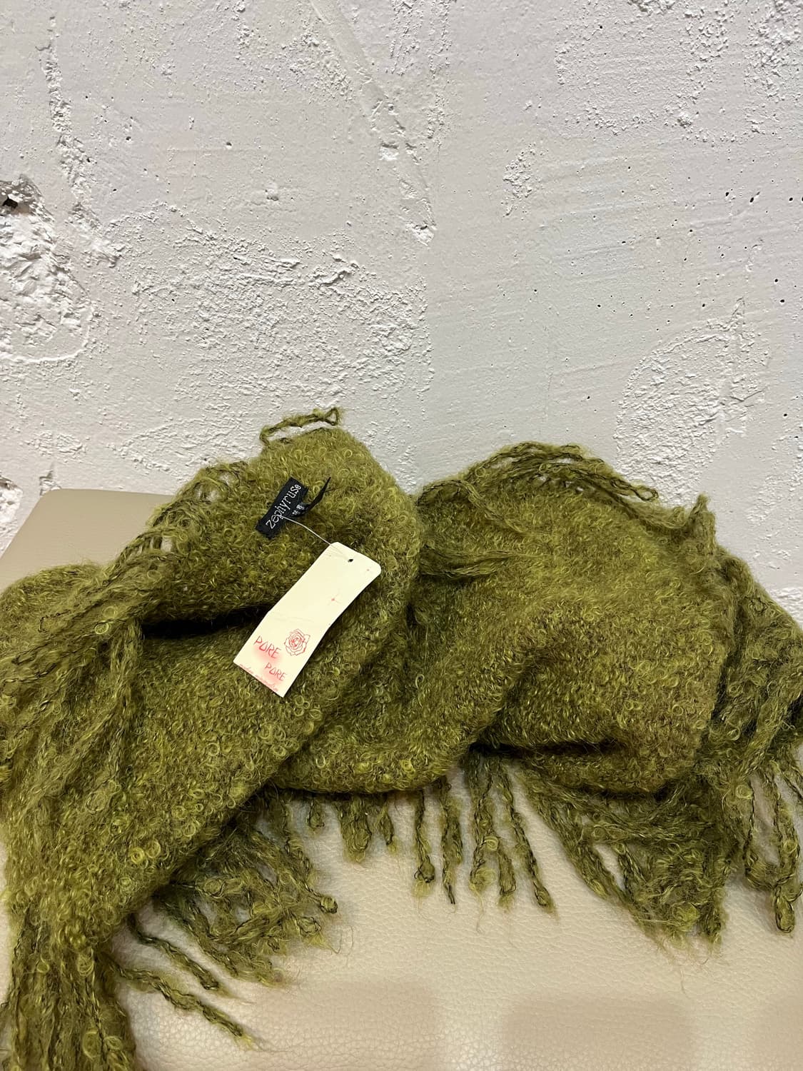 zephyrus 모헤어 숄 머플러 미사용품 상품이미지1