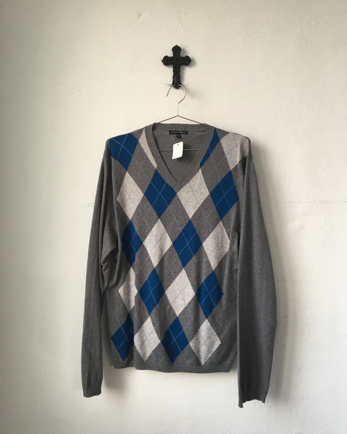 argyle pattern knit 상품이미지2